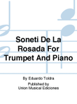 Soneti De La Rosada For Trumpet And Piano