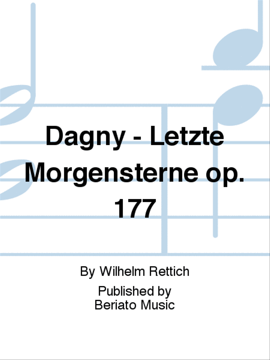 Dagny - Letzte Morgensterne op. 177 High Voice scores gallery preview page 1