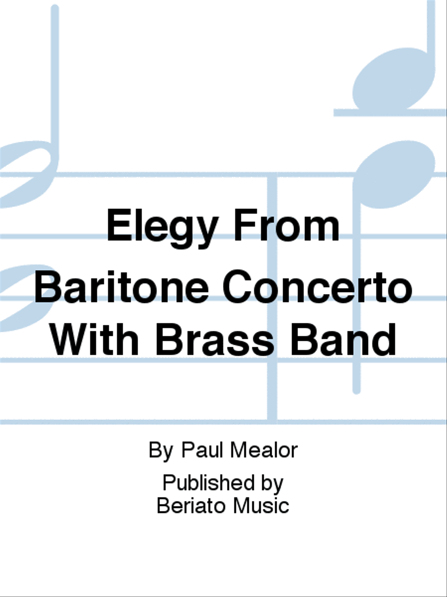 Elegy From Baritone Concerto With Brass Band Brass Band scores gallery preview page 1