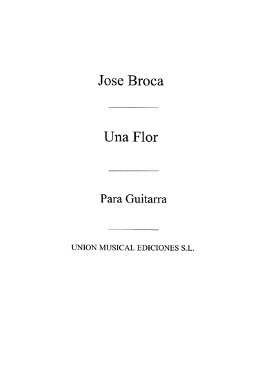 Una Flor, Mazurka