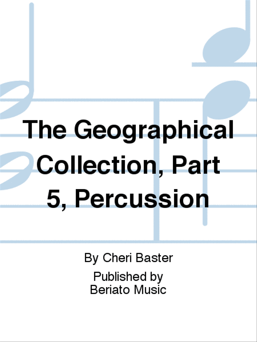 The Geographical Collection, Part 5, Percussion Part scores gallery preview page 1