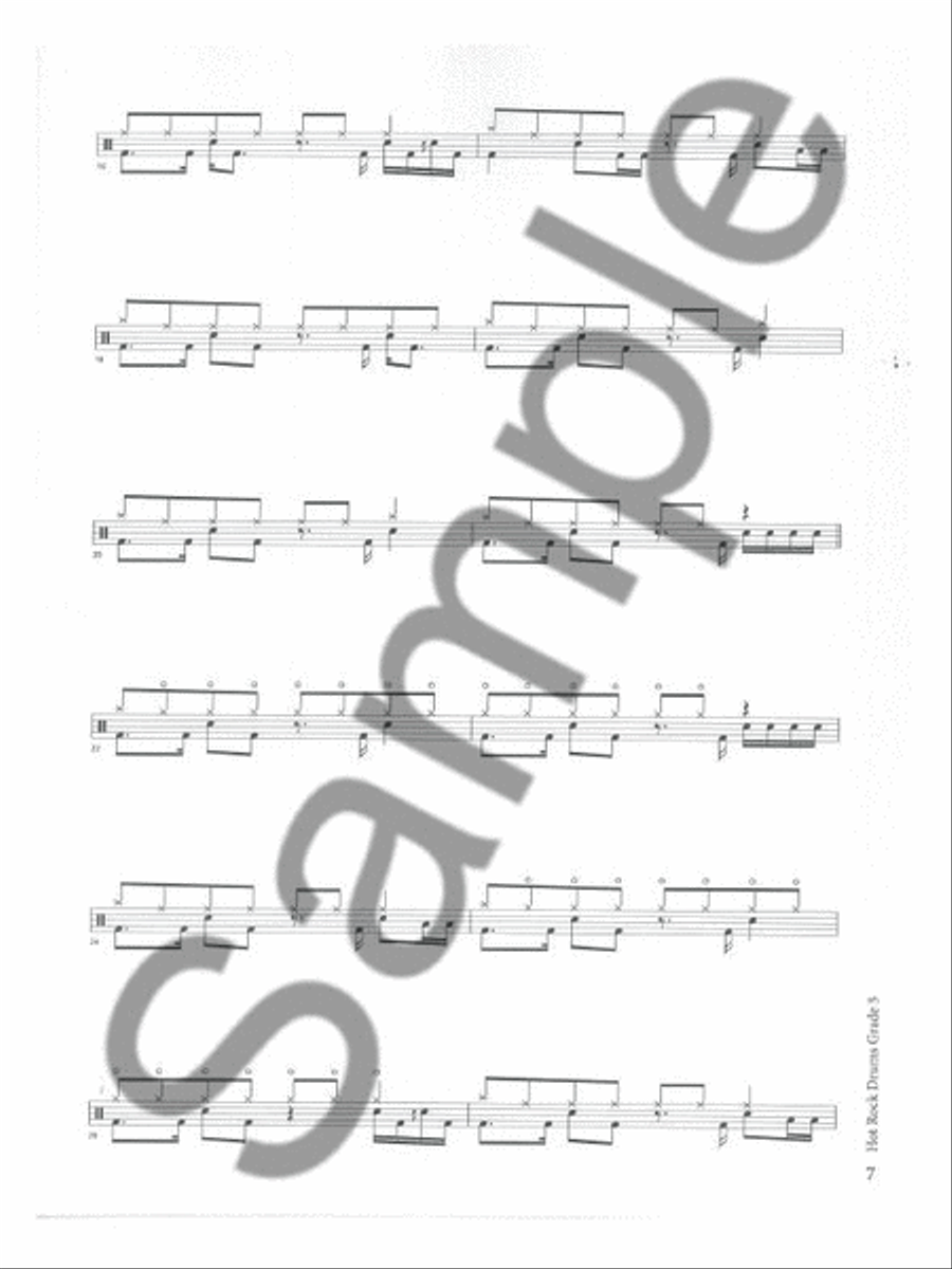 Rockschool Hot Rock Drums - Grade 5 Drums scores gallery preview page 4