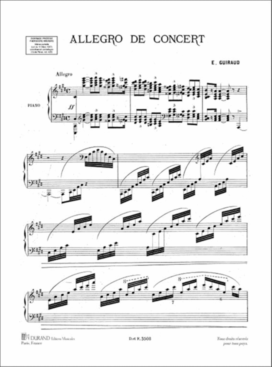 Allegro De Concert Piano Piano Solo scores gallery preview page 2