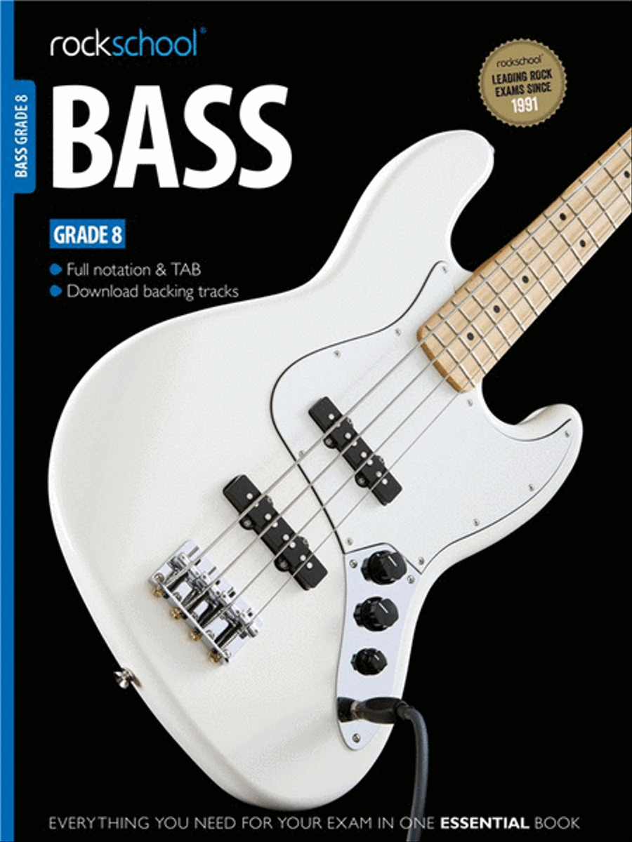 Rockschool Bass - Grade 8 (2012) Bass Guitar scores gallery preview page 1