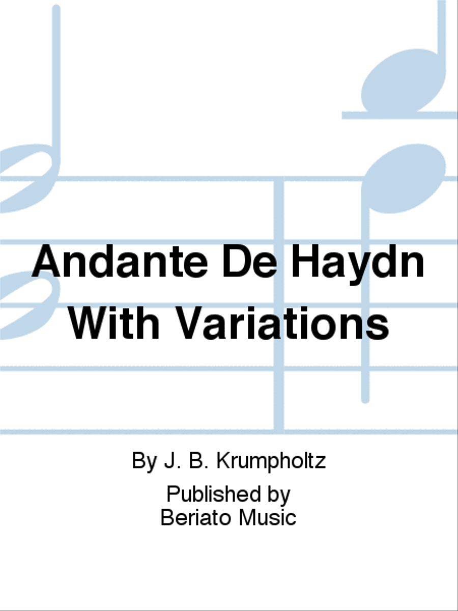Andante De Haydn With Variations Harp scores gallery preview page 1