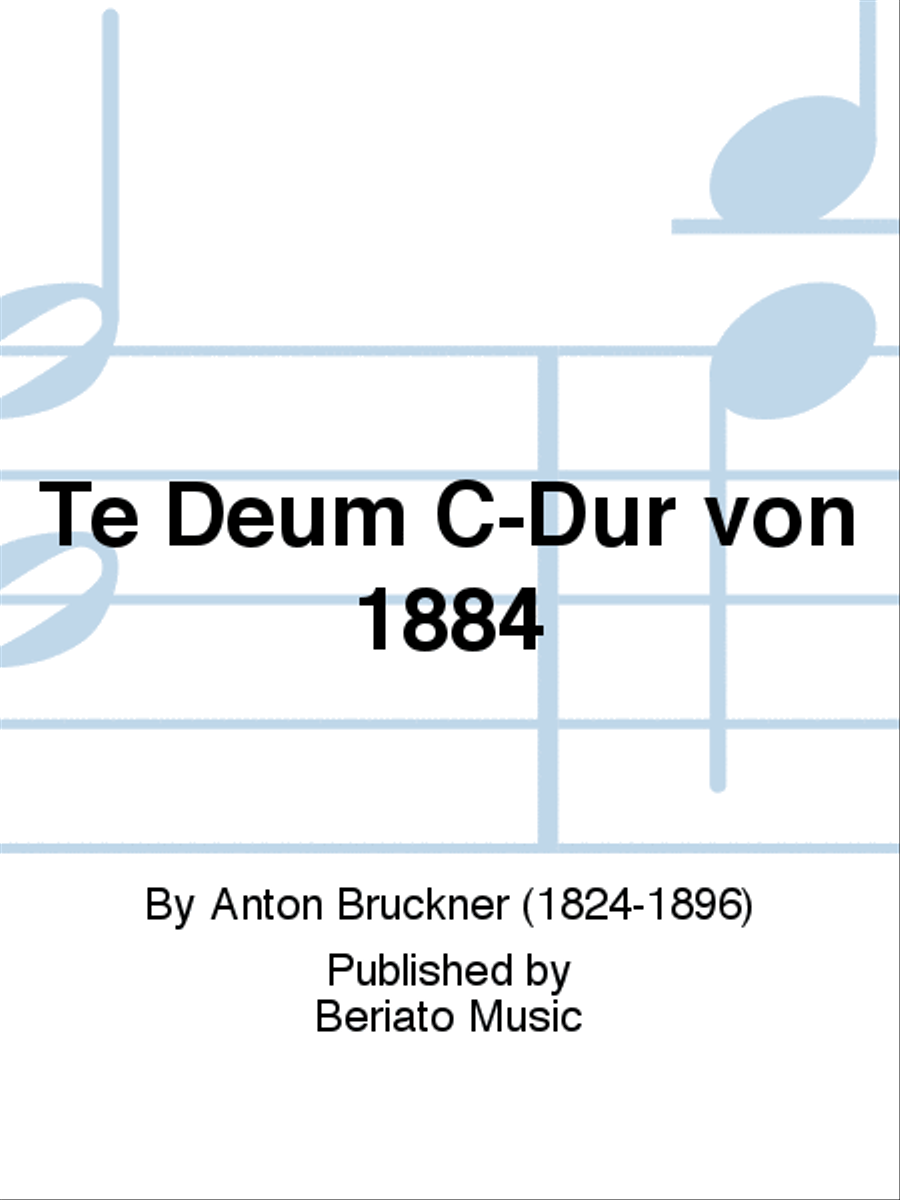 Te Deum C-Dur von 1884 Choir scores gallery preview page 1