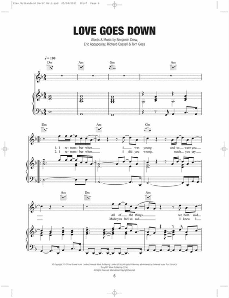 Plan B: The Defamation Of Strickland Banks Piano, Vocal, Guitar scores gallery preview page 2