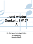 ...und wieder Dunkel... I W 27 A