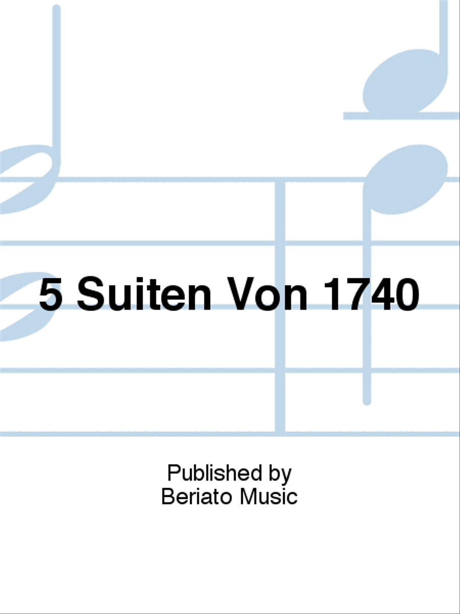 5 Suiten Von 1740 Cello scores gallery preview page 1