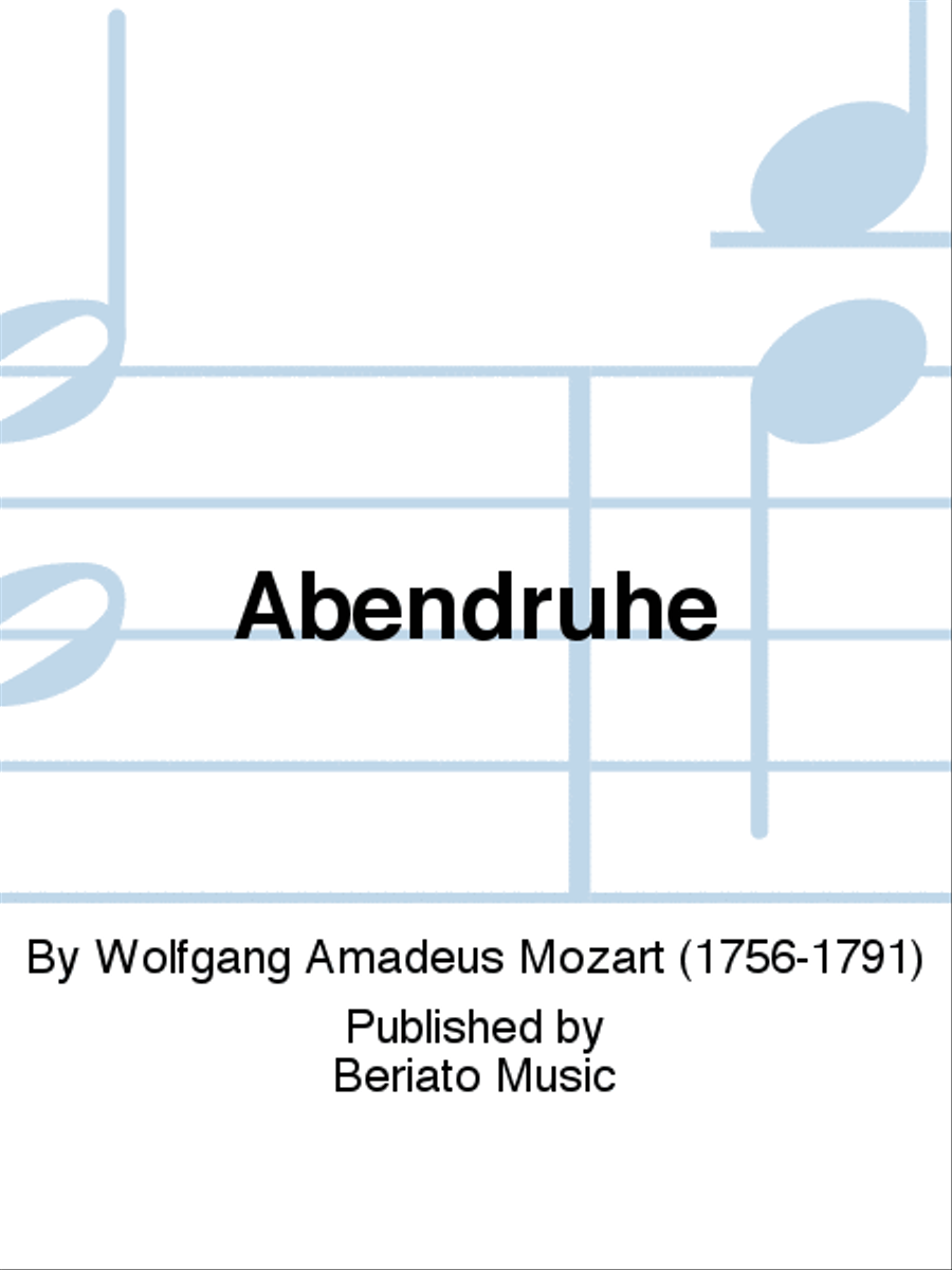 Abendruhe Clarinet scores gallery preview page 1