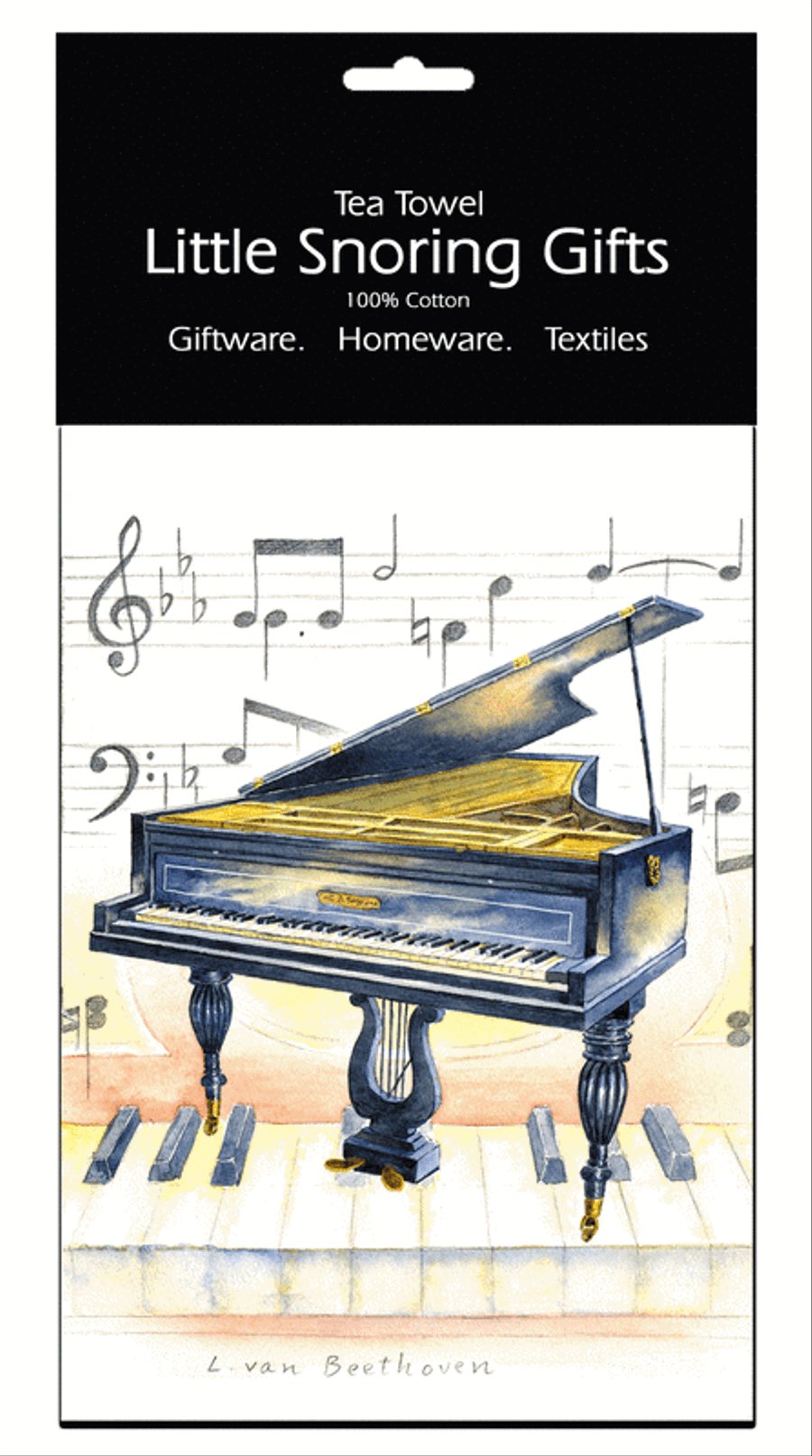 Little Snoring Gifts: Tea Towel (Piano) Piano scores gallery preview page 1