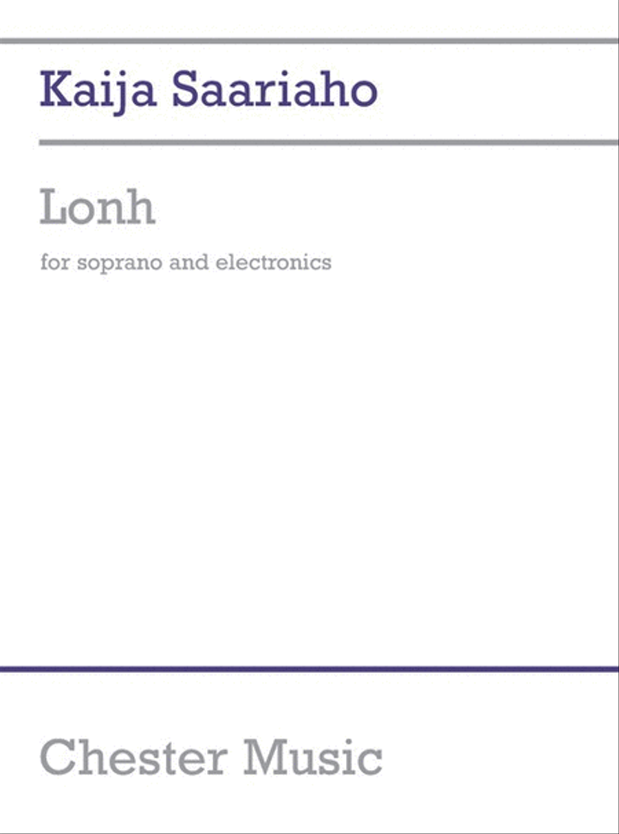 Lonh For Soprano And Electronics Soprano Voice scores gallery preview page 1