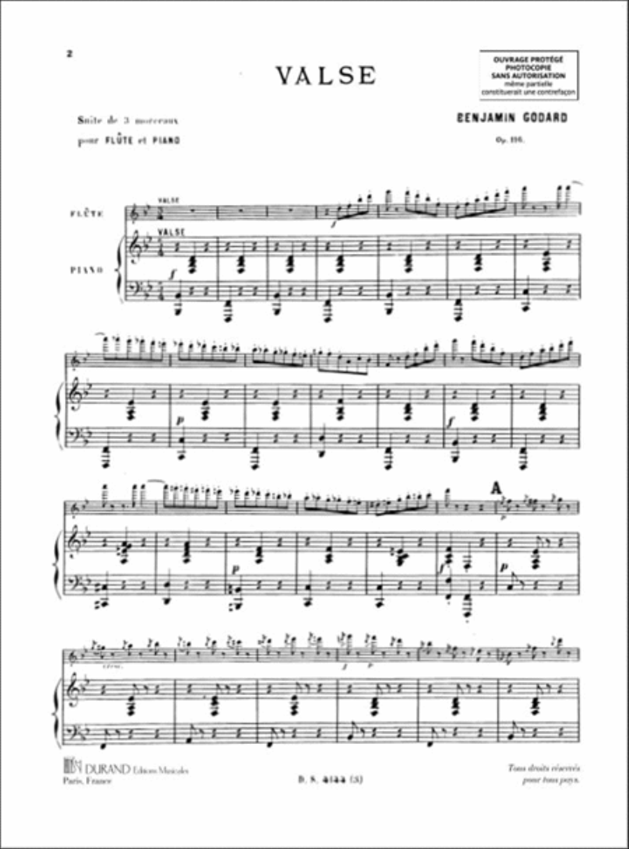 Suite de trois morceaux - Valse No. 3 op. 116 scores gallery preview page 2