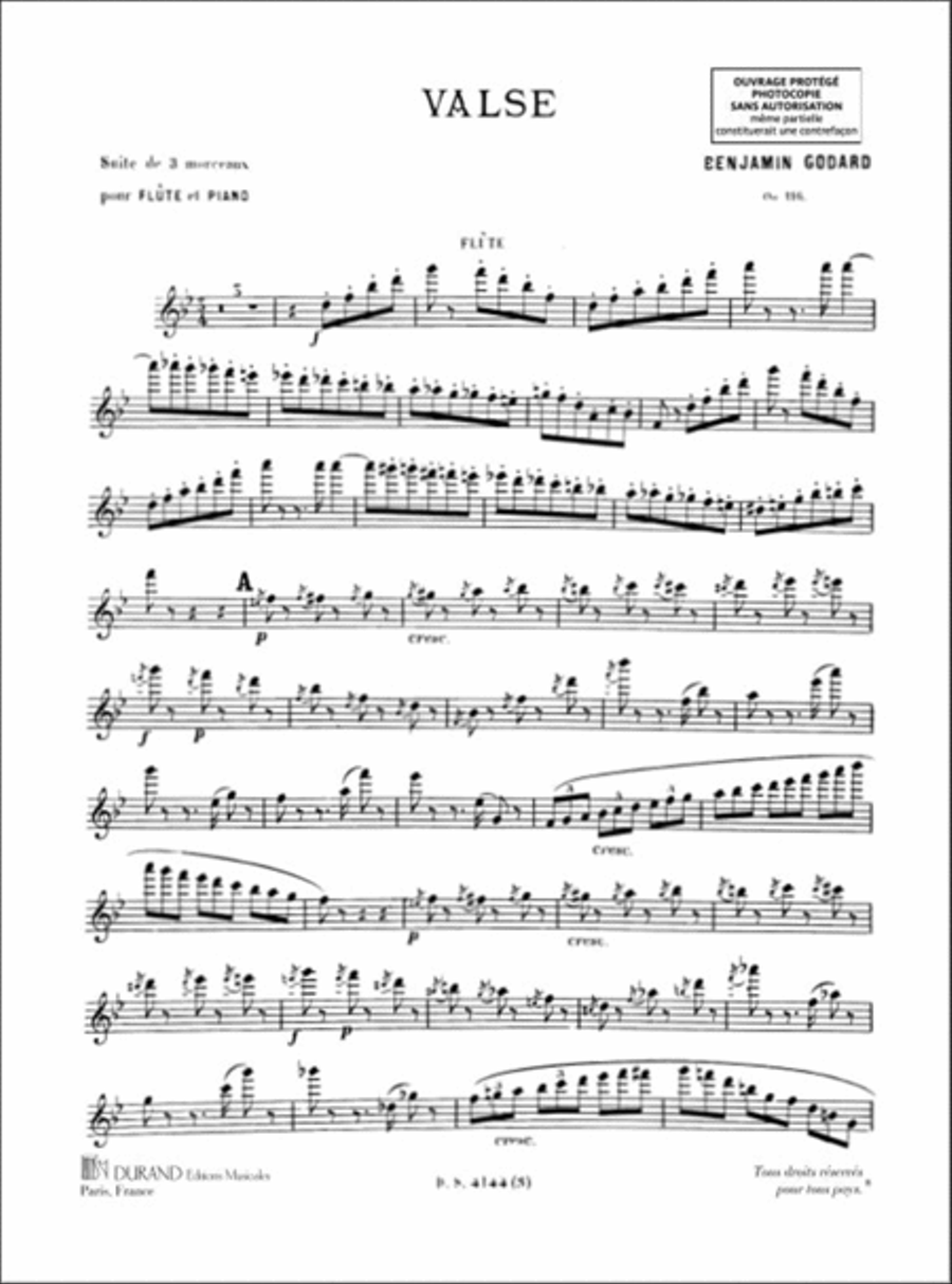 Suite de trois morceaux - Valse No. 3 op. 116 scores gallery preview page 3
