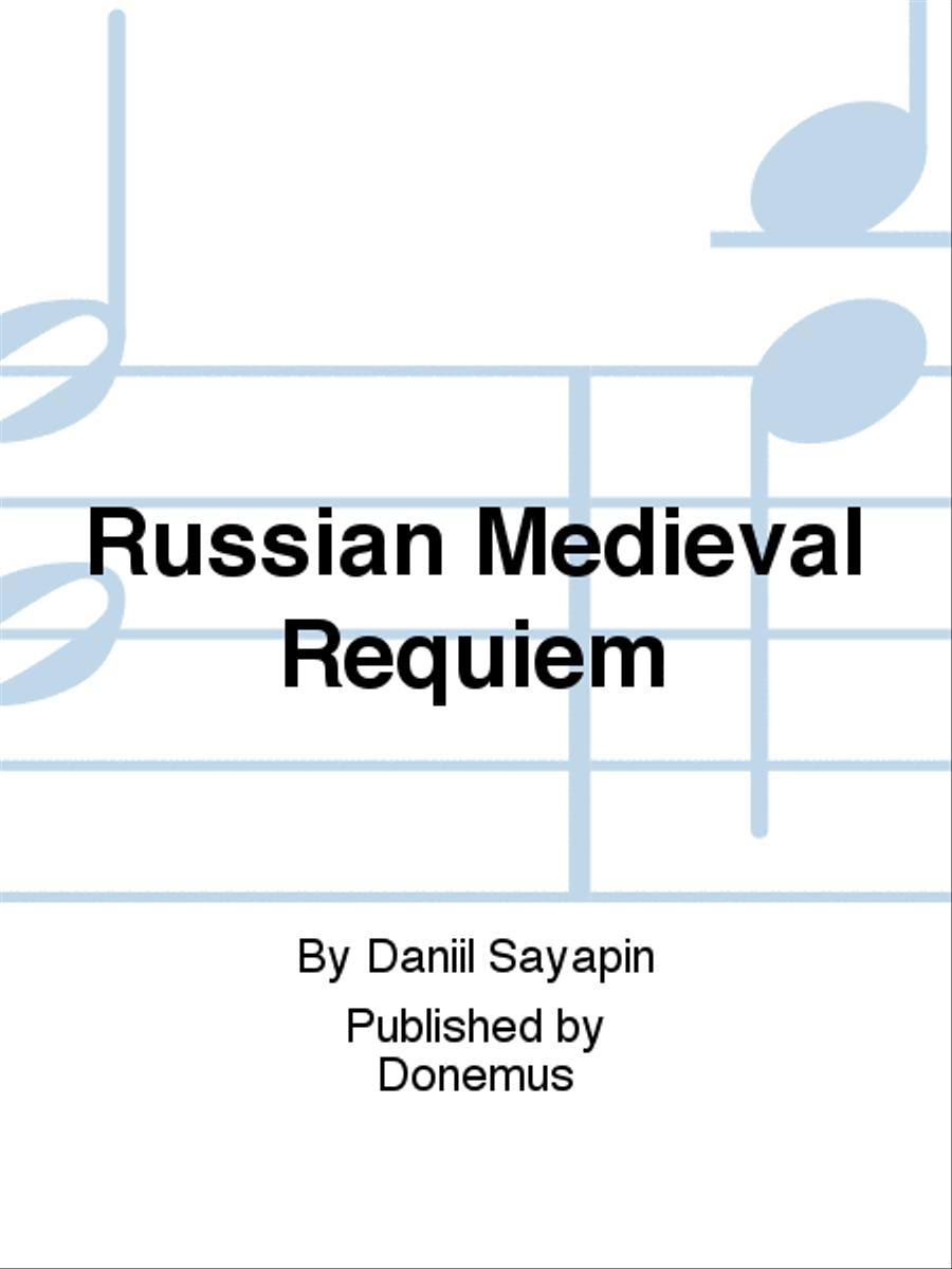 Russian Medieval Requiem A Cappella scores gallery preview page 1