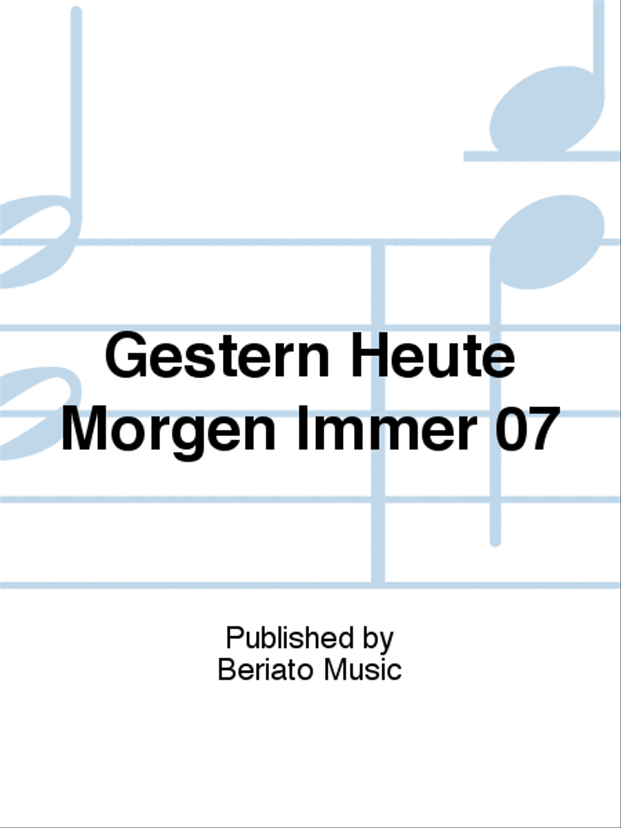 Gestern Heute Morgen Immer 07 Accordion scores gallery preview page 1