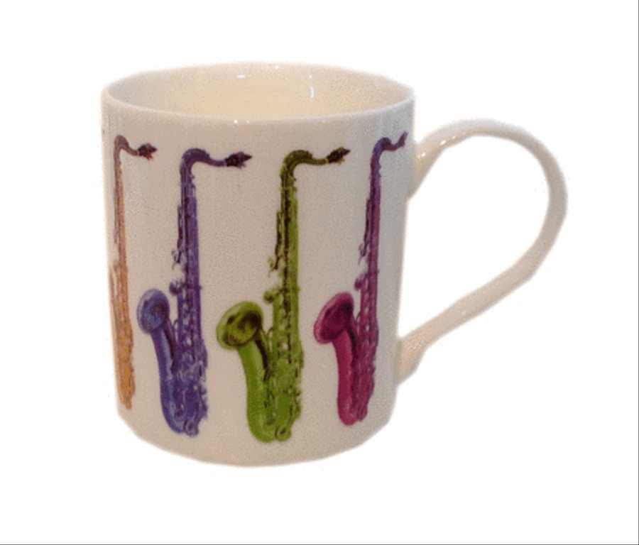 Fine China Mug - Allegro - Saxophone Saxophone scores gallery preview page 1