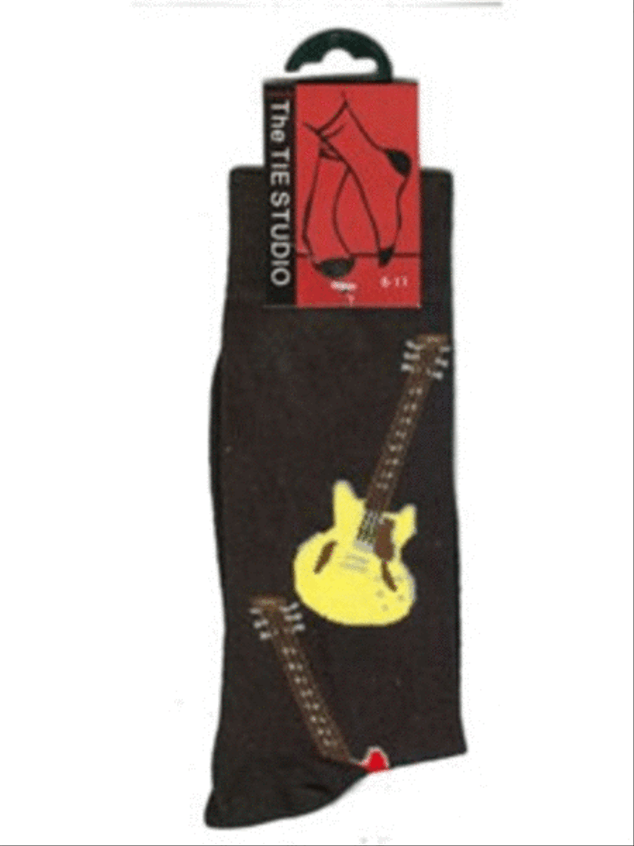 Red & Yellow Guitar Socks - (Size 6-11) Guitar scores gallery preview page 1