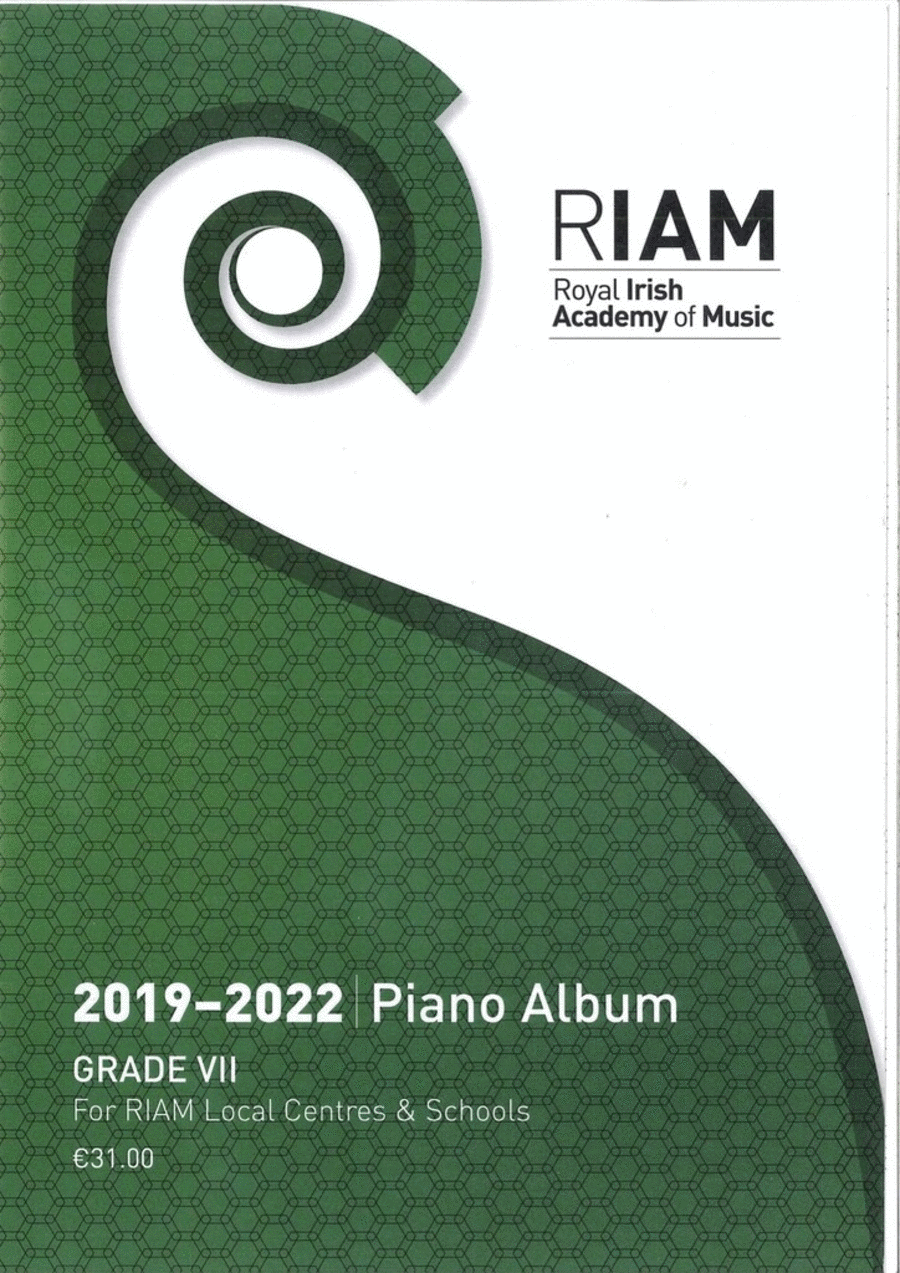 Royal Irish Academy Of Music 2019-2022 Grade 7 Piano Solo scores gallery preview page 1