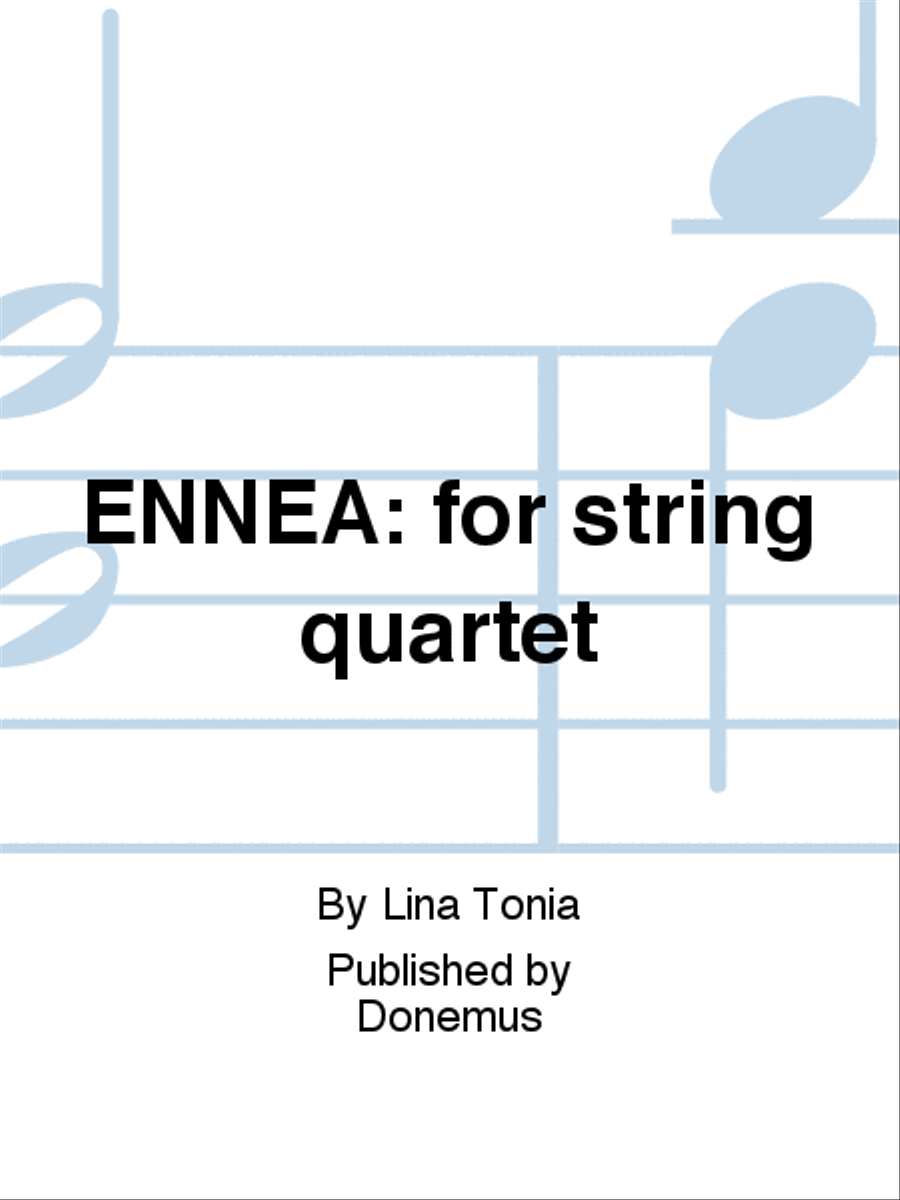 ENNÉA: for string quartet String Quartet scores gallery preview page 1