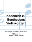 Kadenzen zu Beethovens Violinkonzert