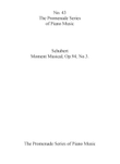 Moment Musical, Op. 94, No. 3