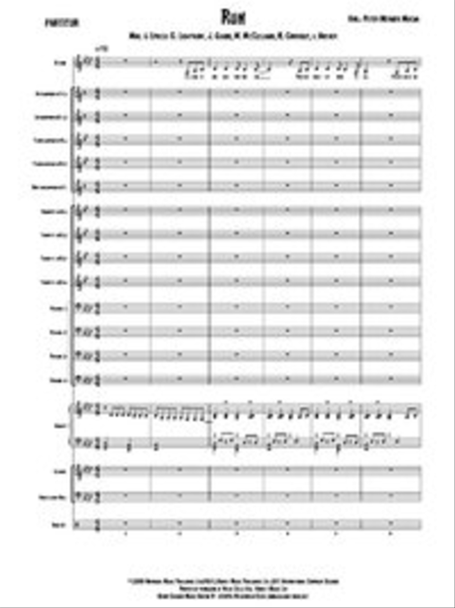 Run Jazz Ensemble scores gallery preview page 1