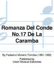 Romanza Del Conde No.17 De La Caramba