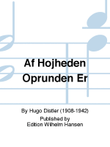 Af Højheden Oprunden Er