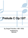 Prelude In C Op. 12 No. 7