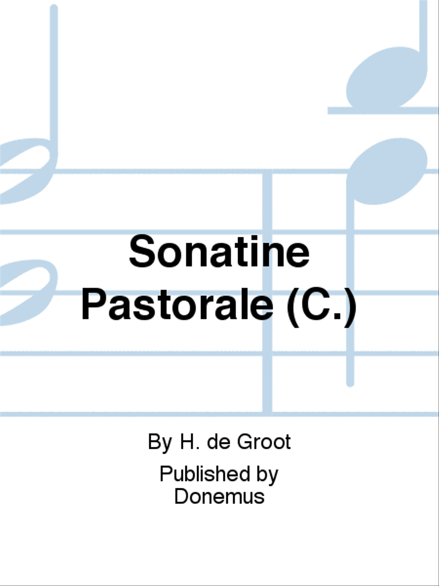 Sonatine Pastorale (C.) Piano Accompaniment scores gallery preview page 1