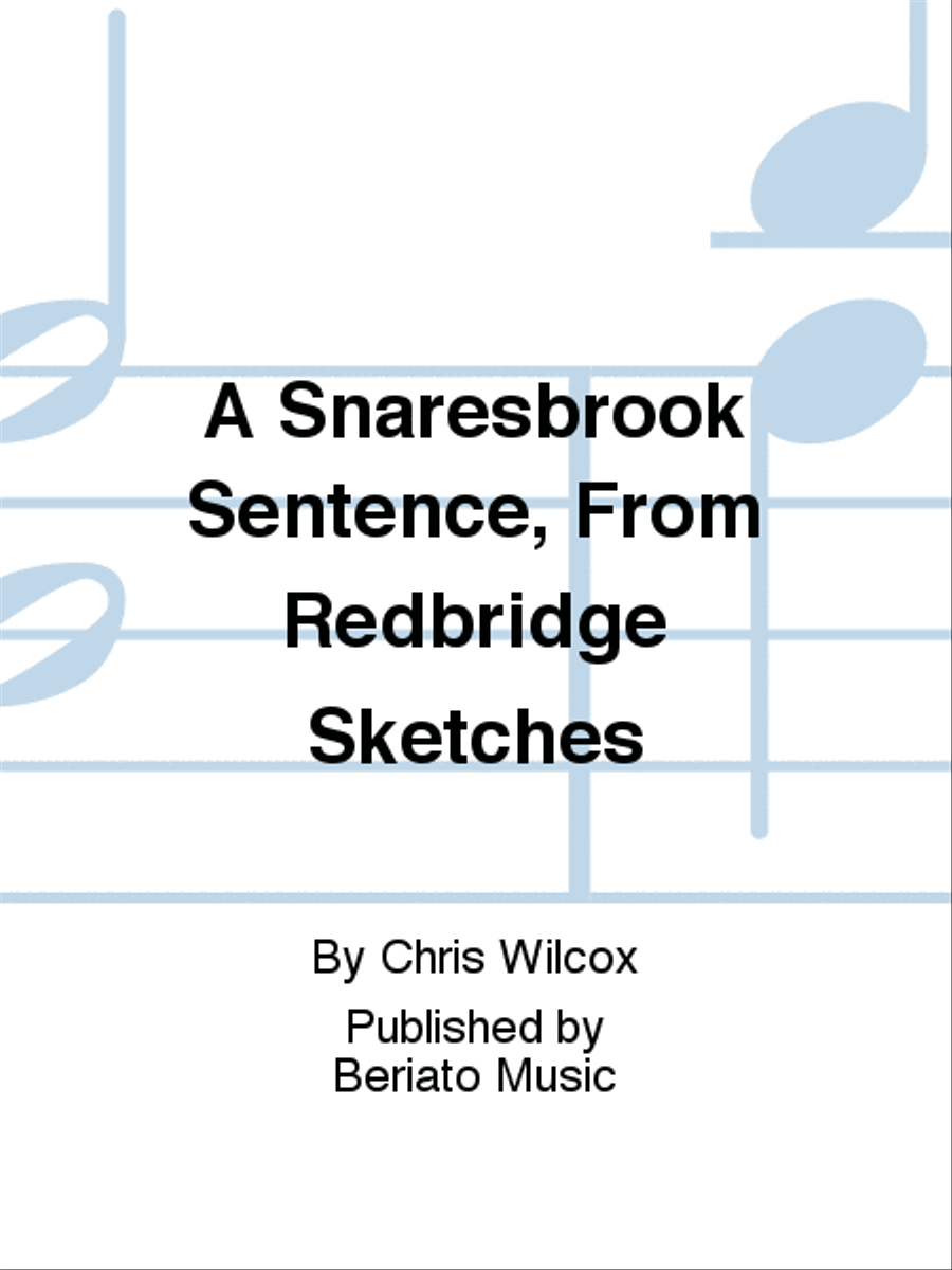 A Snaresbrook Sentence, From Redbridge Sketches Brass Band scores gallery preview page 1