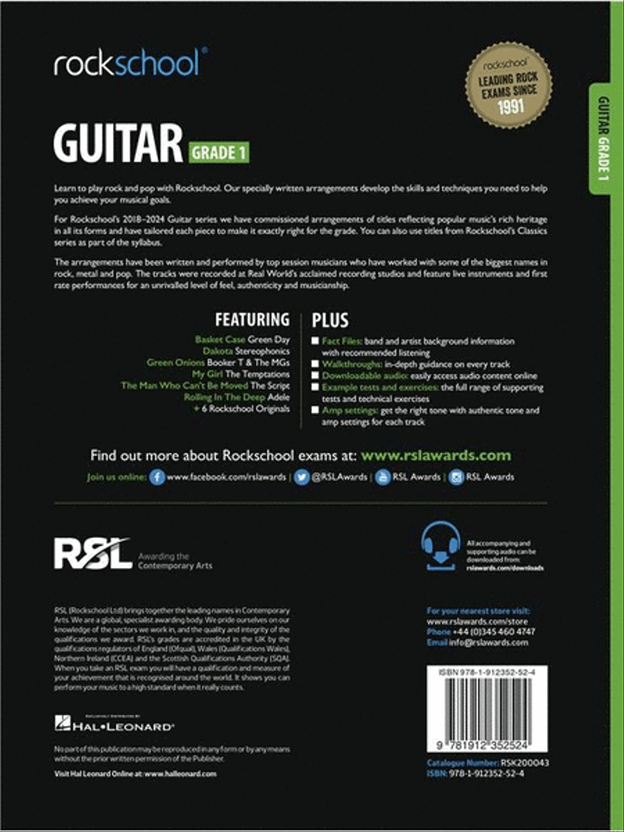 Rockschool Guitar Grade 1 (2018) Guitar scores gallery preview page 2