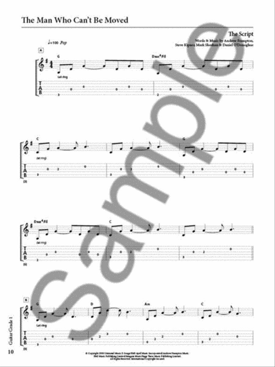 Rockschool Guitar Grade 1 (2018) Guitar scores gallery preview page 4