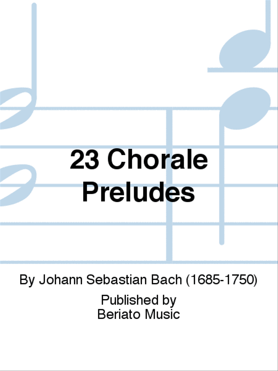 23 Chorale Preludes Voice scores gallery preview page 1
