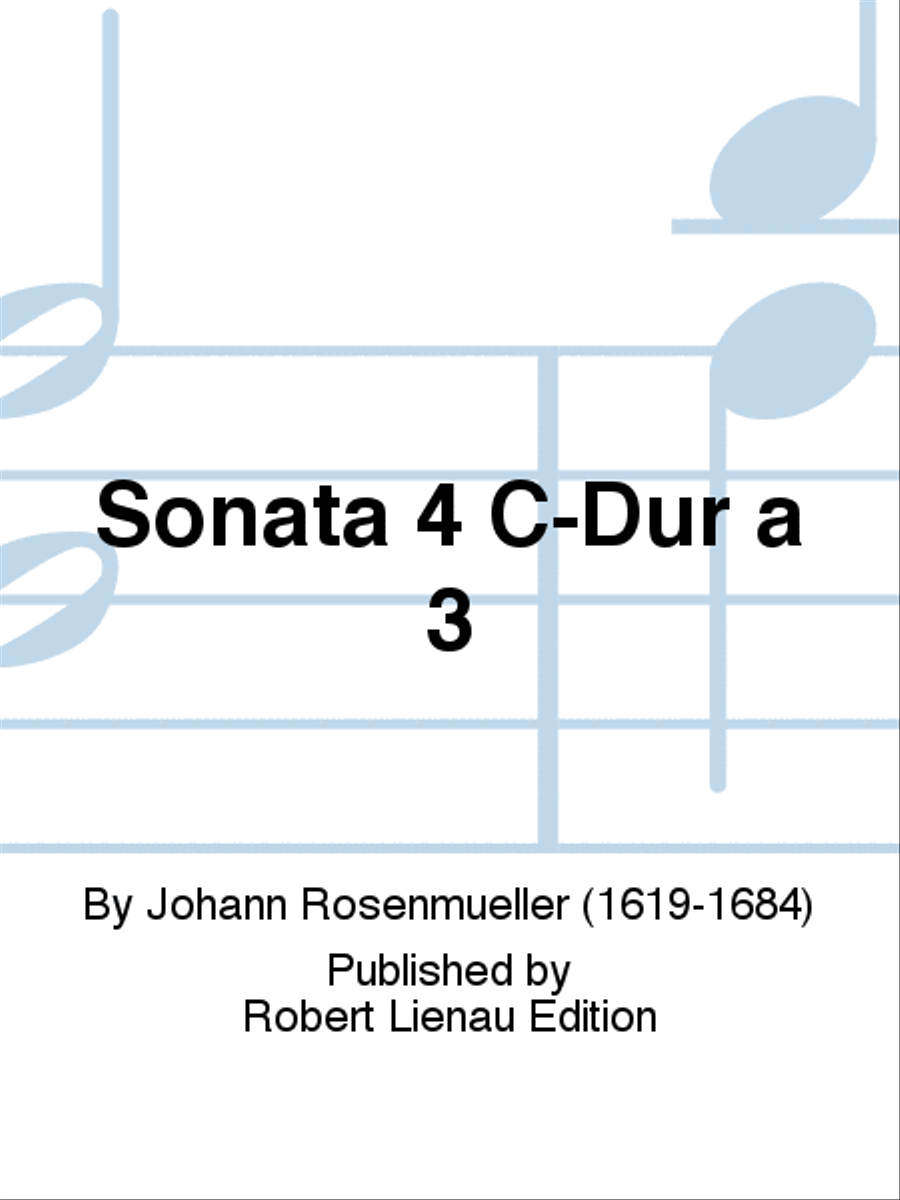 Sonata 4 C-Dur a 3 Part scores gallery preview page 1