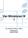 Vier Miniaturen W 1