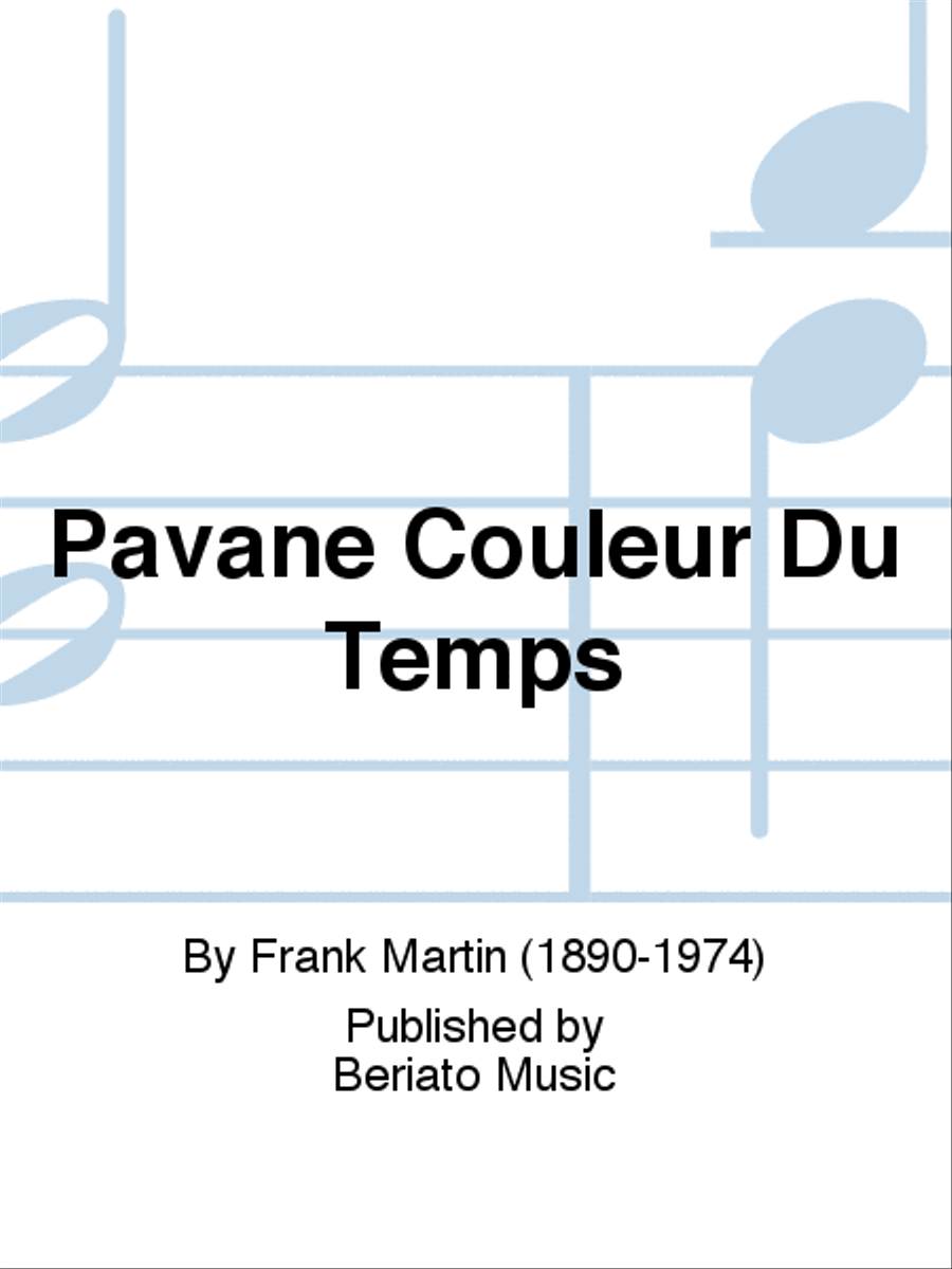 Pavane Couleur Du Temps Clarinet scores gallery preview page 1