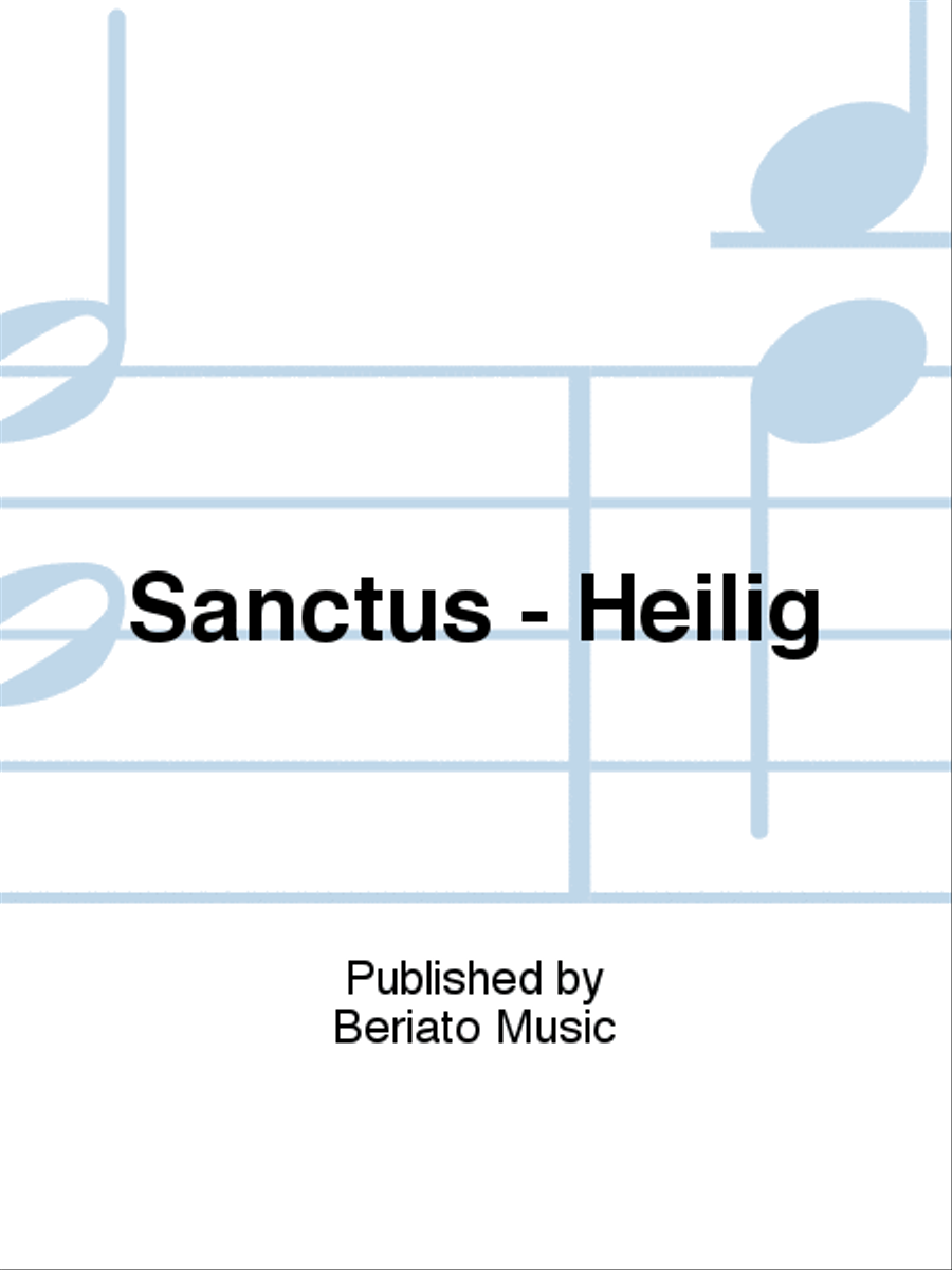 Sanctus - Heilig A Cappella scores gallery preview page 1