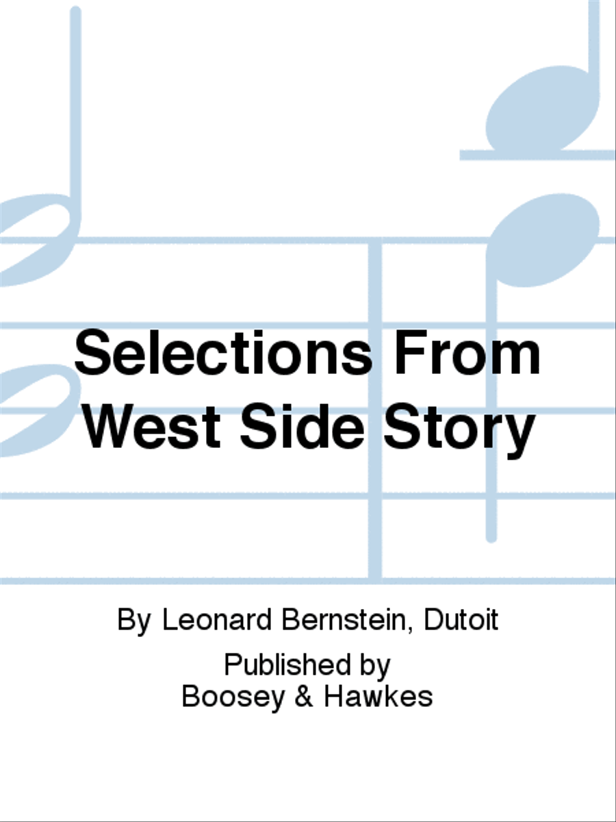 Selections From West Side Story Concert Band scores gallery preview page 1