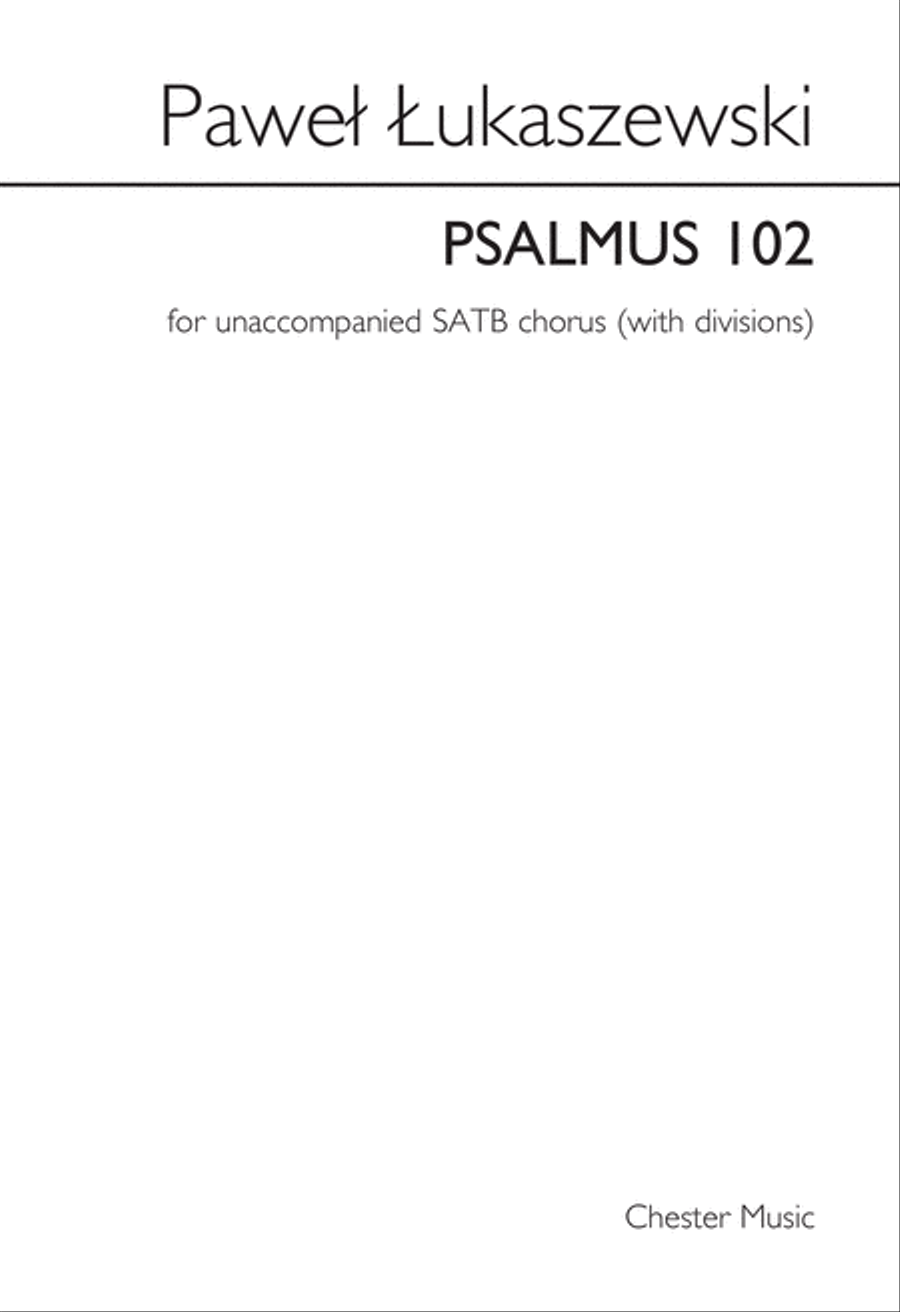 Psalmus 102 Choir scores gallery preview page 1