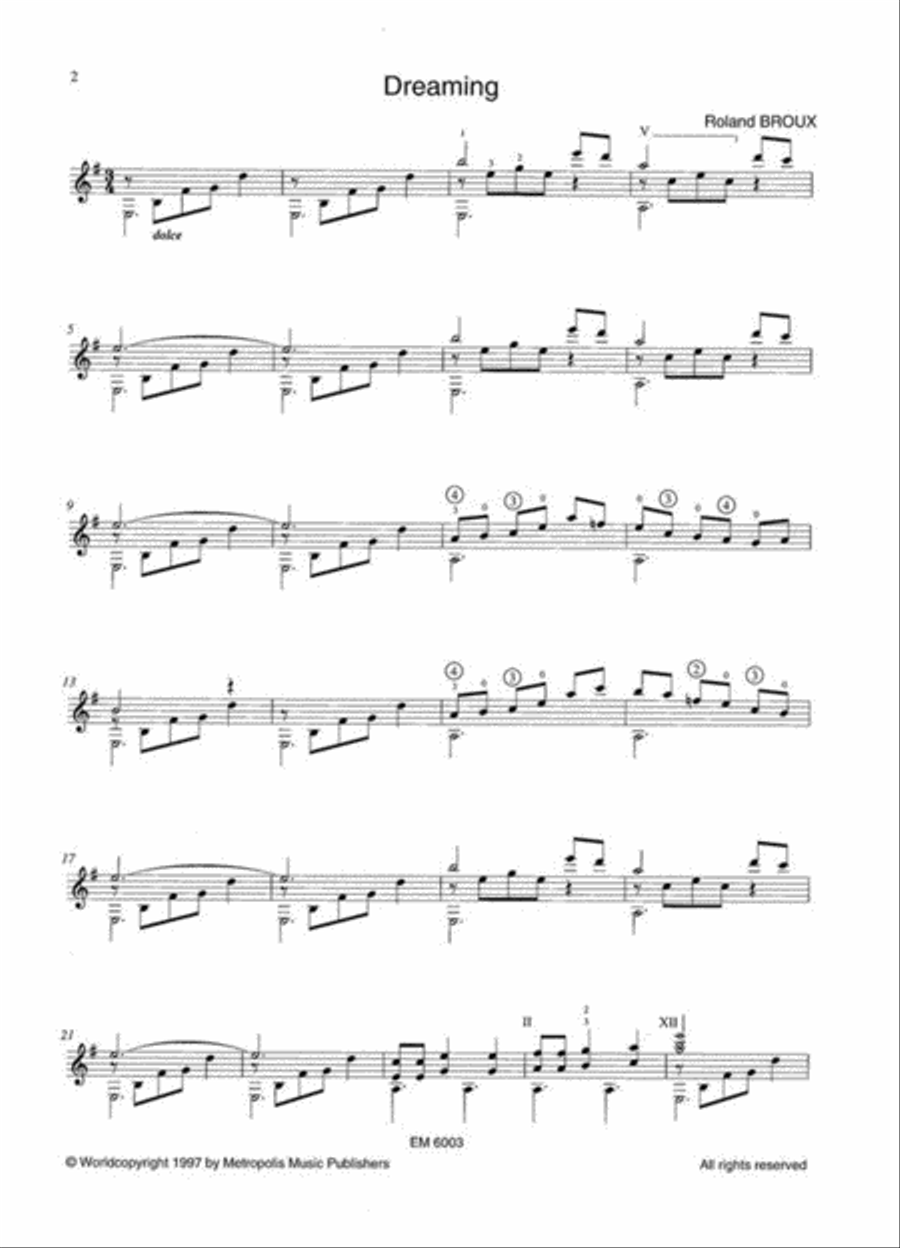 Klangbilder für Gitarre op. 39 Band 2 Classical Guitar scores gallery preview page 2