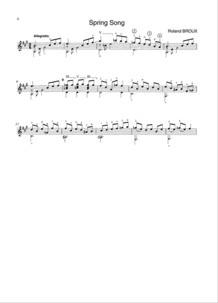 Klangbilder für Gitarre op. 39 Band 2 Classical Guitar scores gallery preview page 3