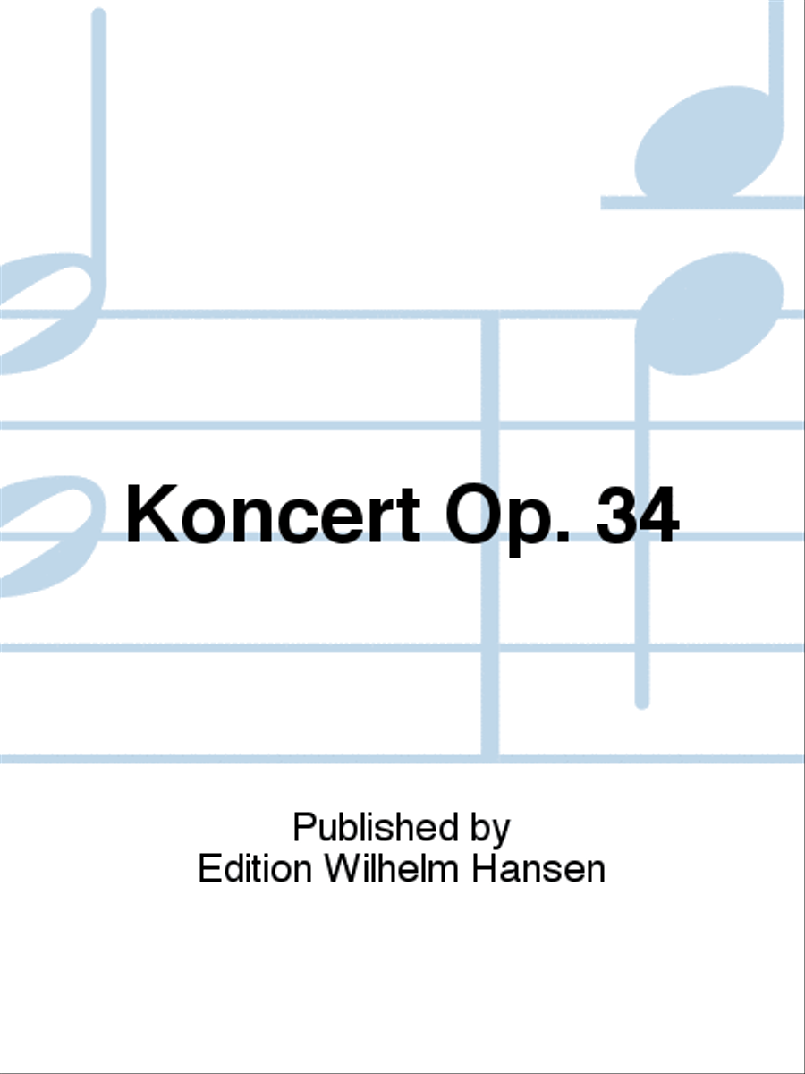 Koncert Op. 34 Orchestra scores gallery preview page 1