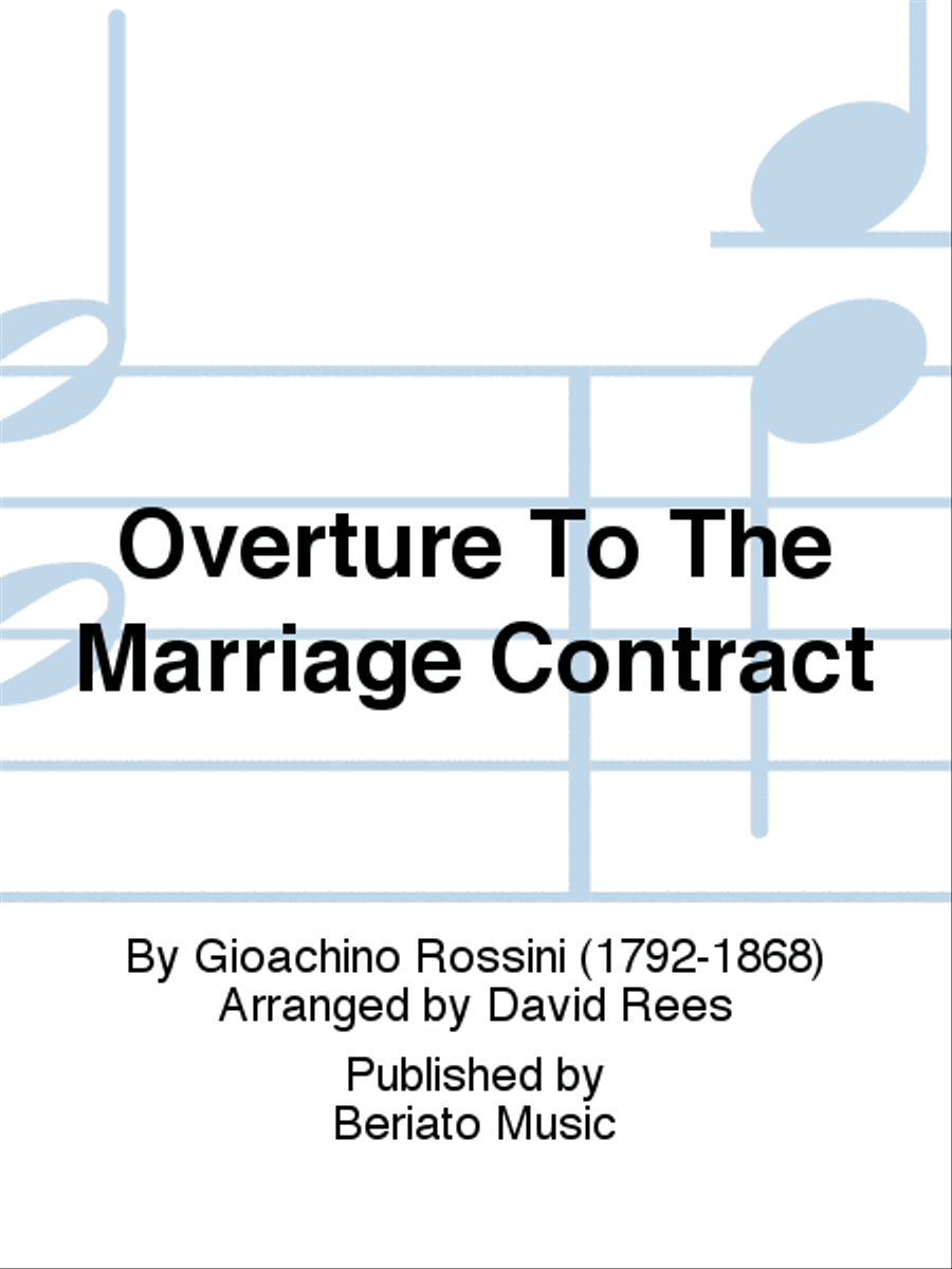 Overture To The Marriage Contract Score scores gallery preview page 1