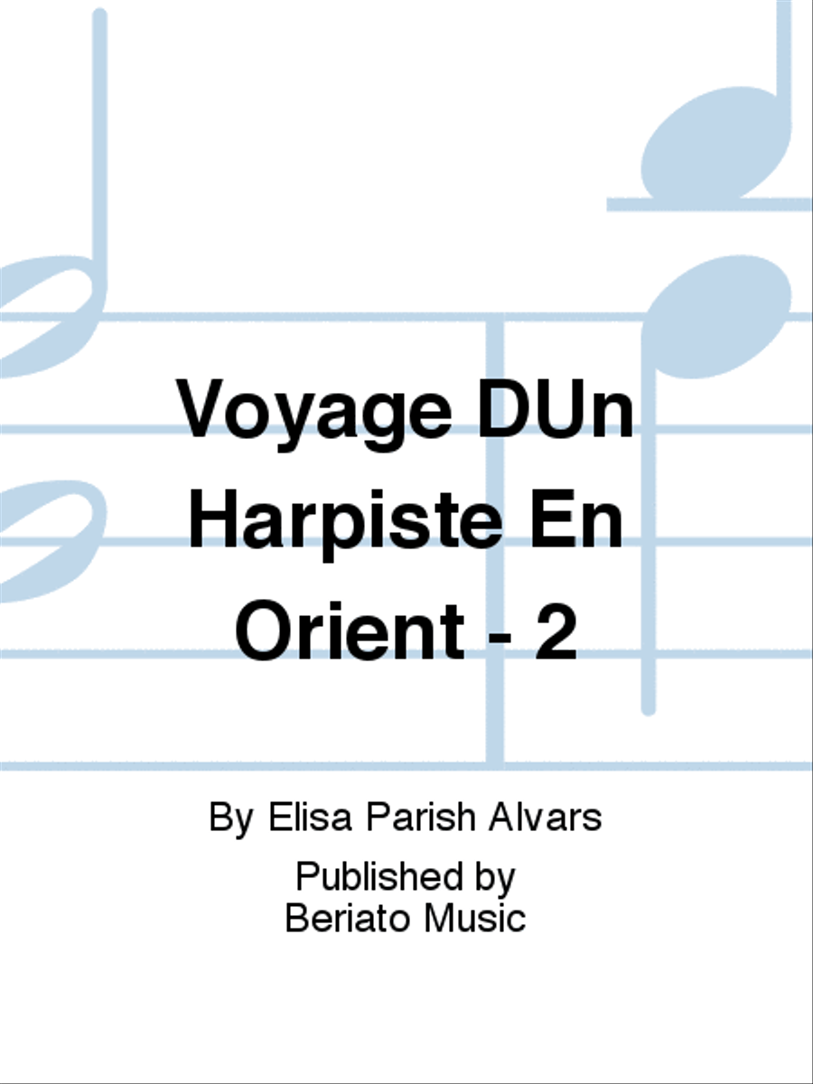 Voyage DUn Harpiste En Orient - 2 Harp scores gallery preview page 1