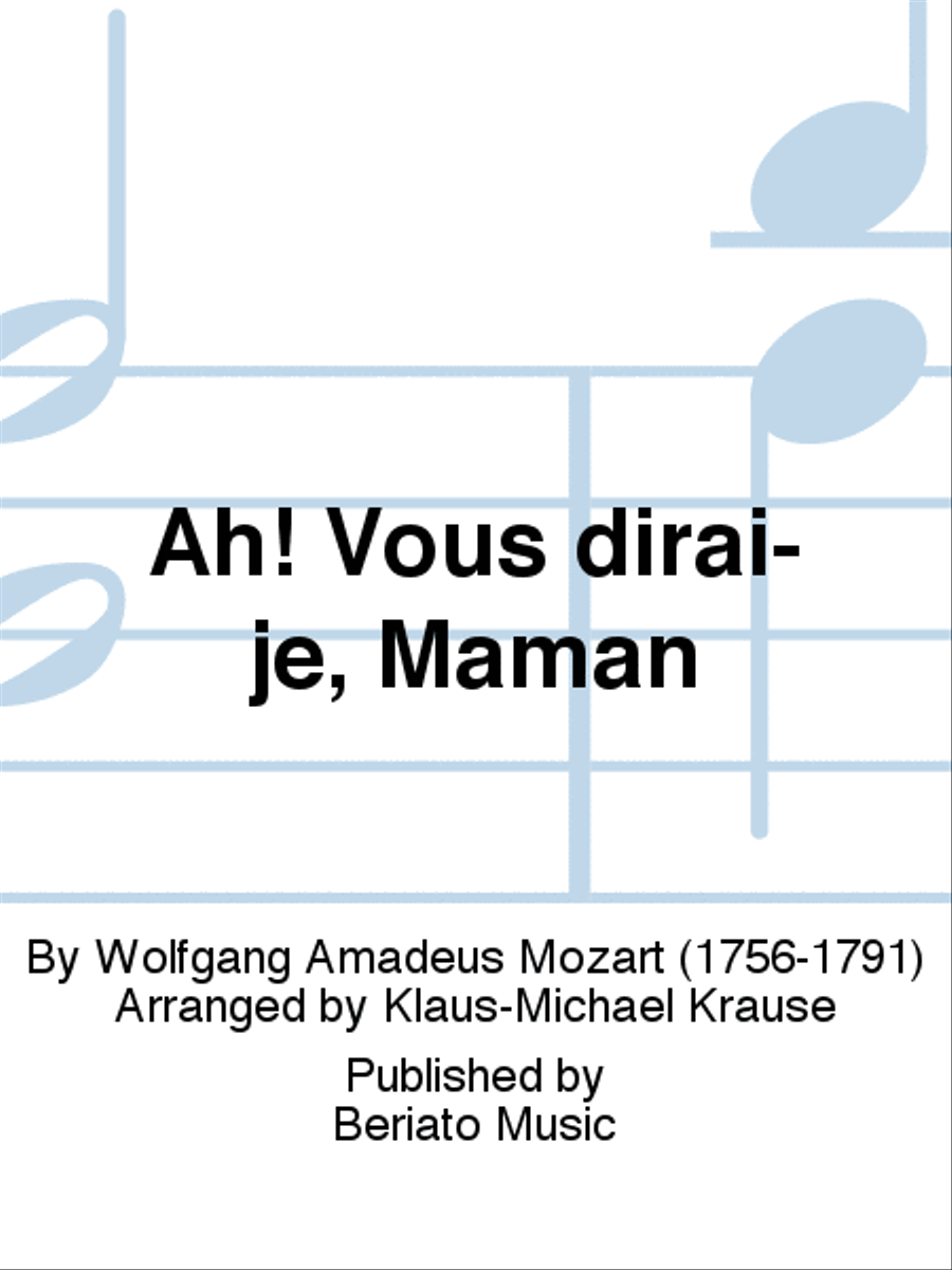 Ah! Vous dirai-je, Maman Classical Guitar scores gallery preview page 1