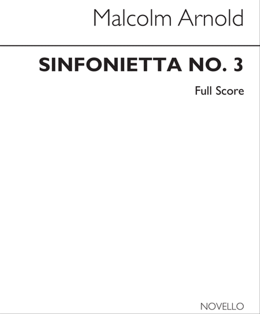 Sinfonietta No.3 Op.81 Orchestra scores gallery preview page 1