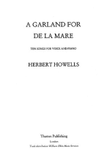 Garland For De La Mare