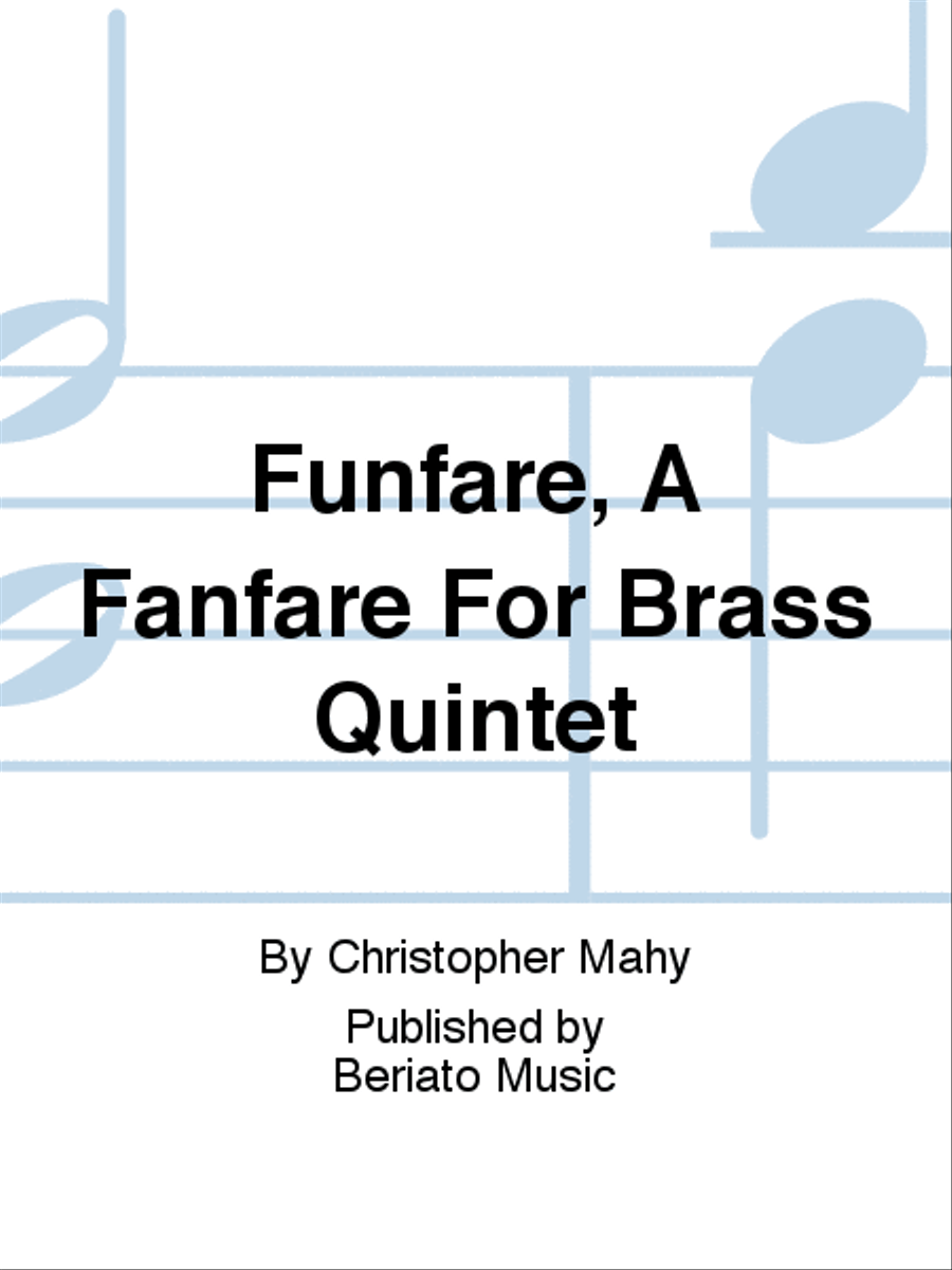 Funfare, A Fanfare For Brass Quintet Brass Quintet scores gallery preview page 1